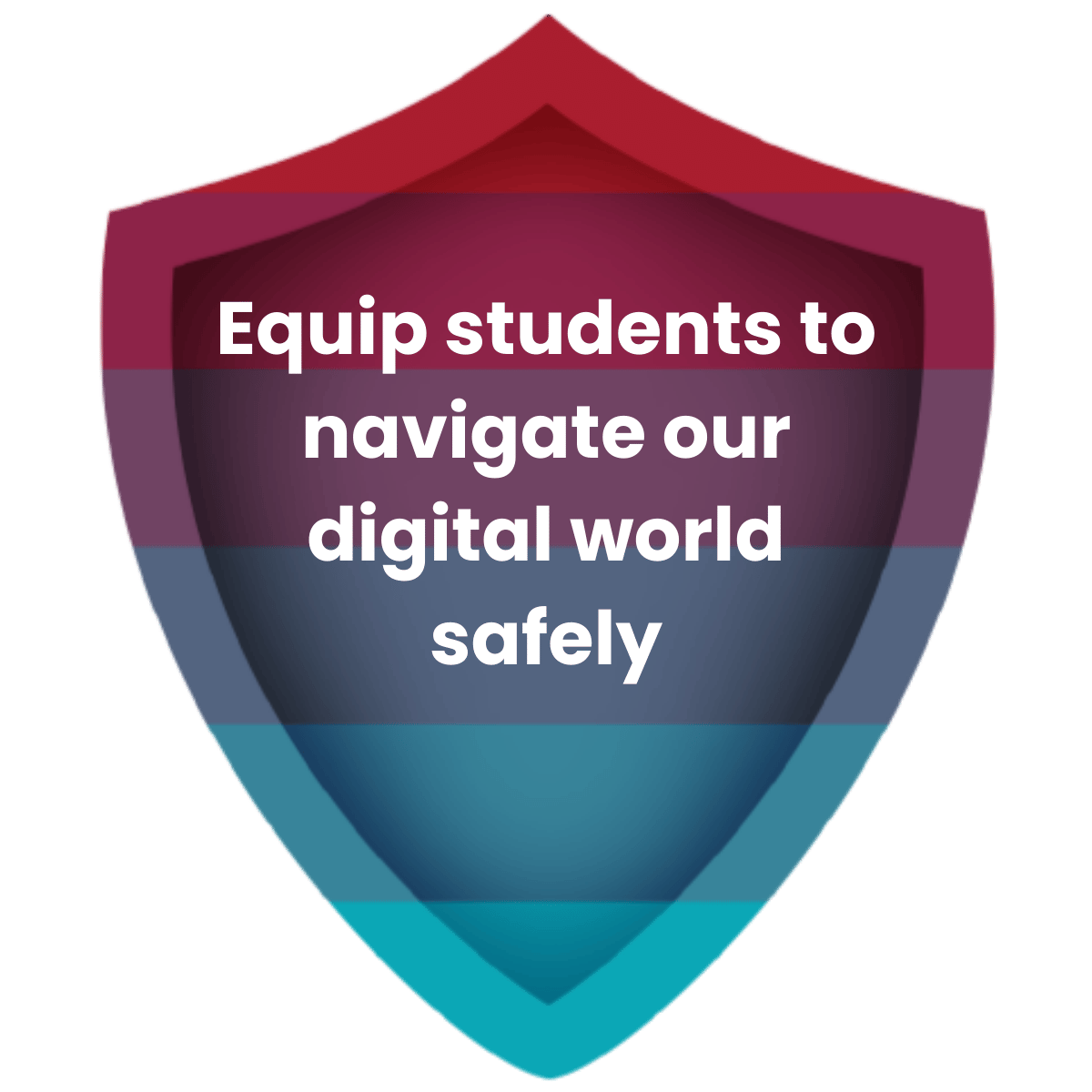 Shield with Equip Students to navigate our digital world safely